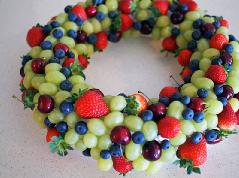 couronne de fruits