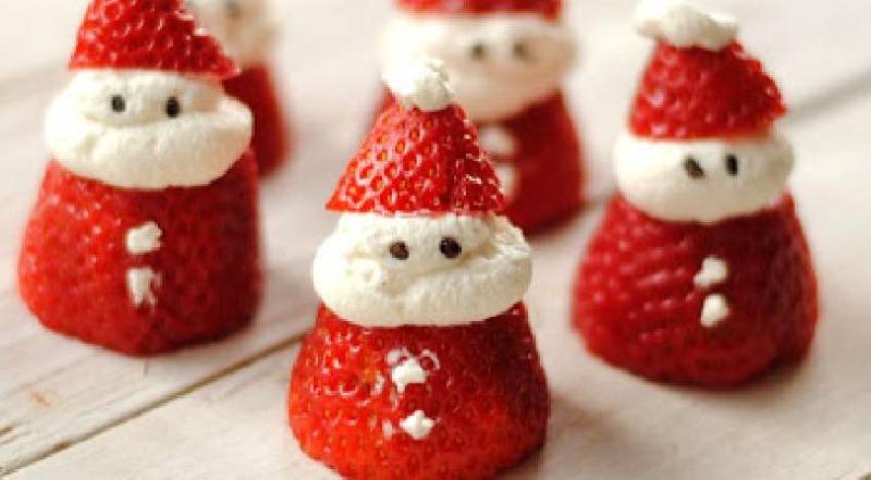 pere noel fraise chantilly