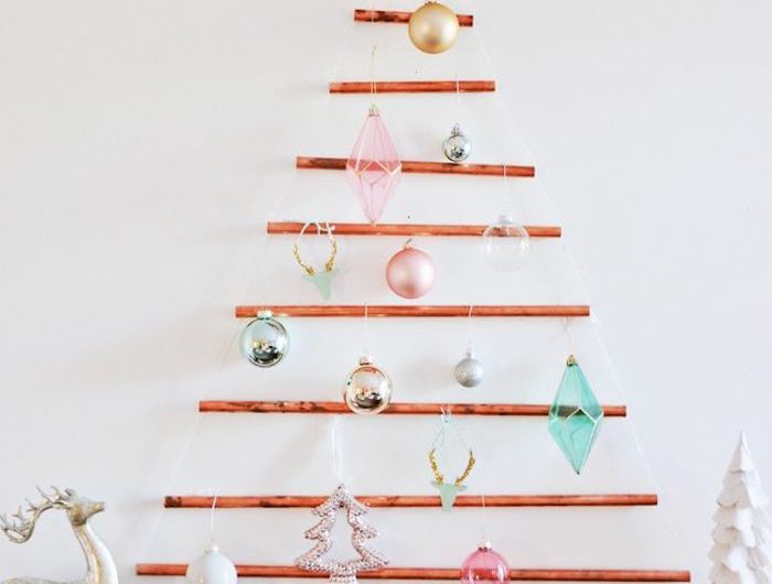 Sapin mural DIY : 50+ idées de sapin de Noël